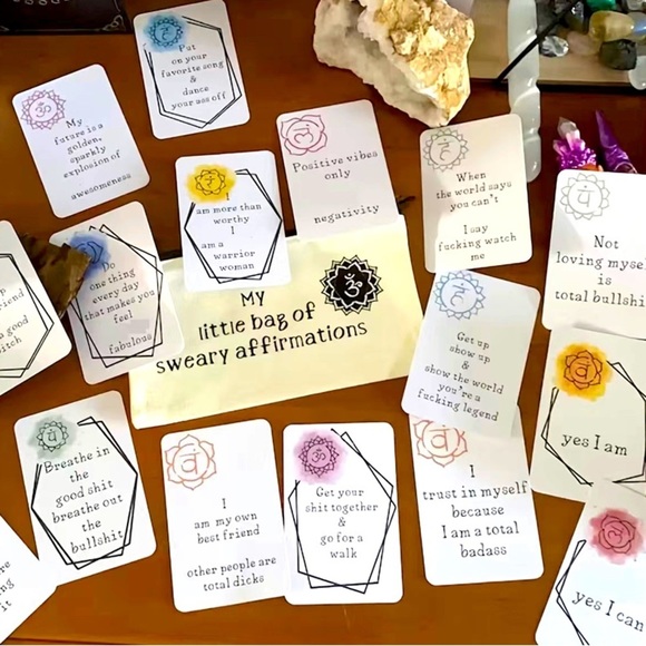 NWT Little Bag of "Sweary" Affirmations To Make Your Day! (16 Pieces) - Picture 1 of 7